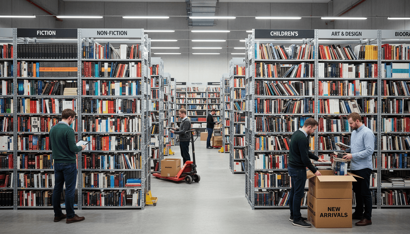 International book supply chain warehouse